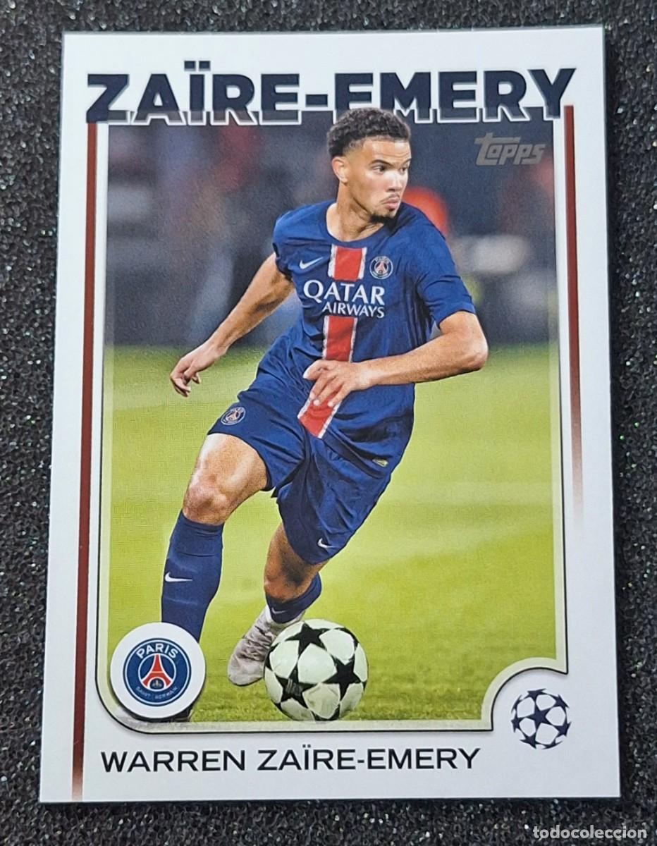 Coleccionismo deportivo: Warren Zaire-Emery Paris Saint-Germain PSG Topps Soccer