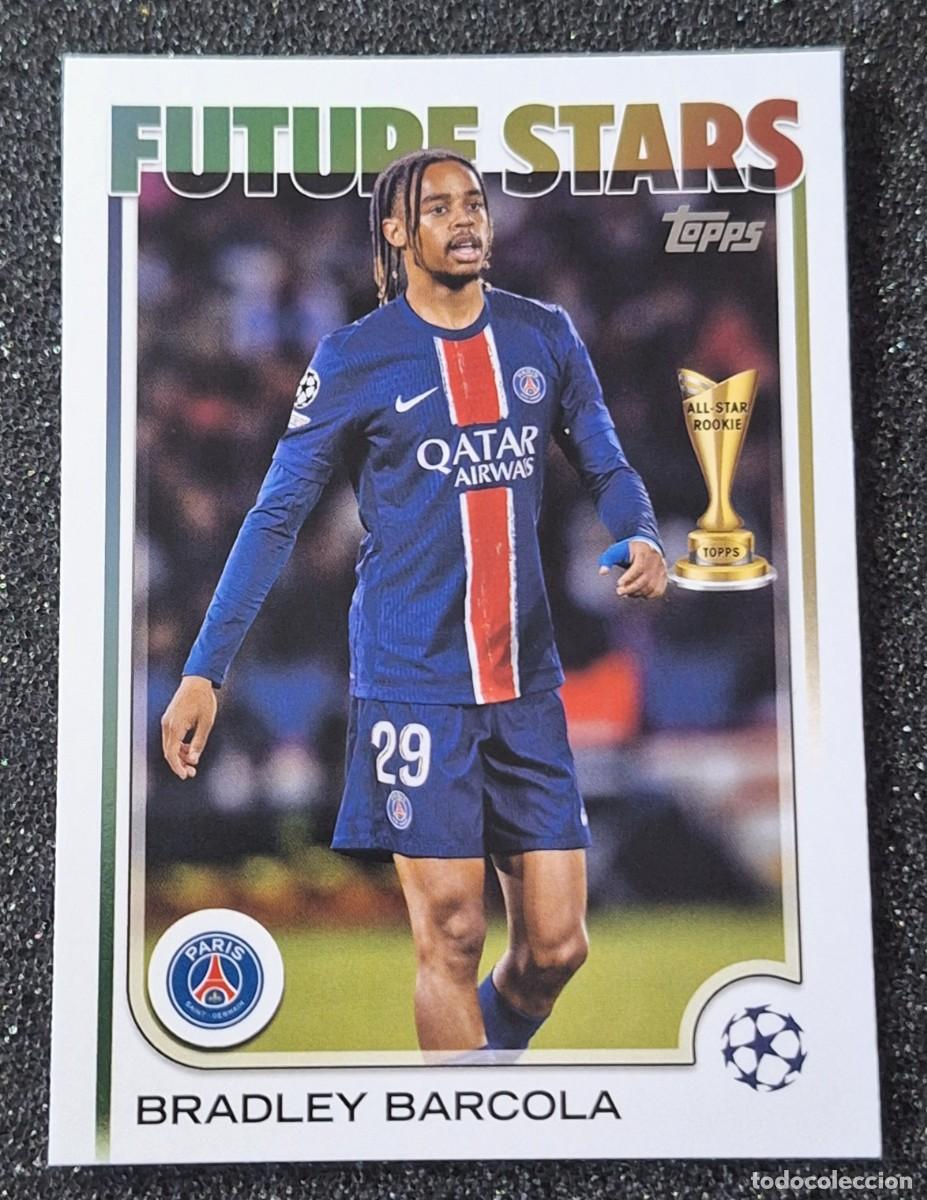 Coleccionismo deportivo: Bradley Barcola Paris Saint-Germain PSG Topps Soccer Future Stars