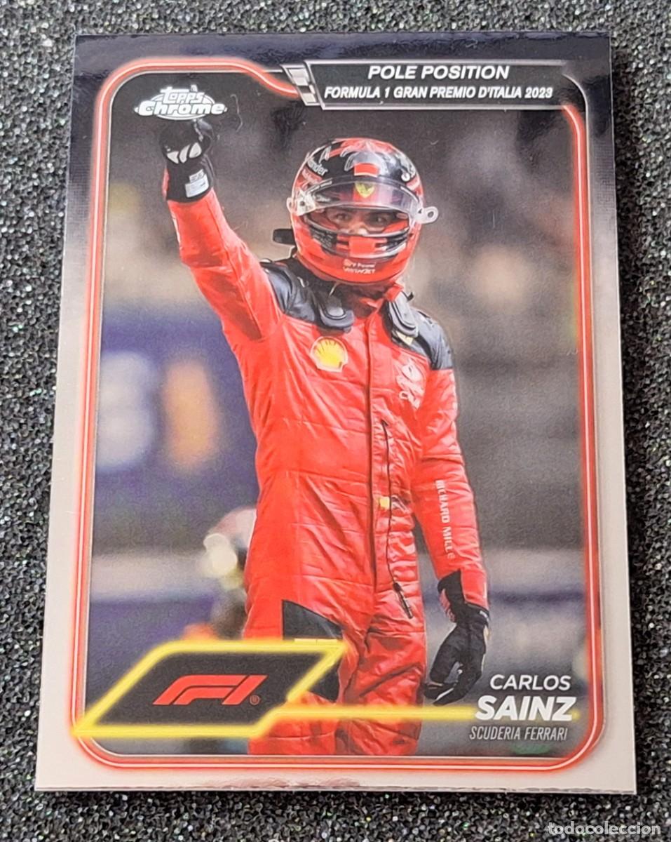 Coleccionismo deportivo: Carlos Sainz Ferrari Topps Chrome Formula 1 F-1 Pole Position Winners #157