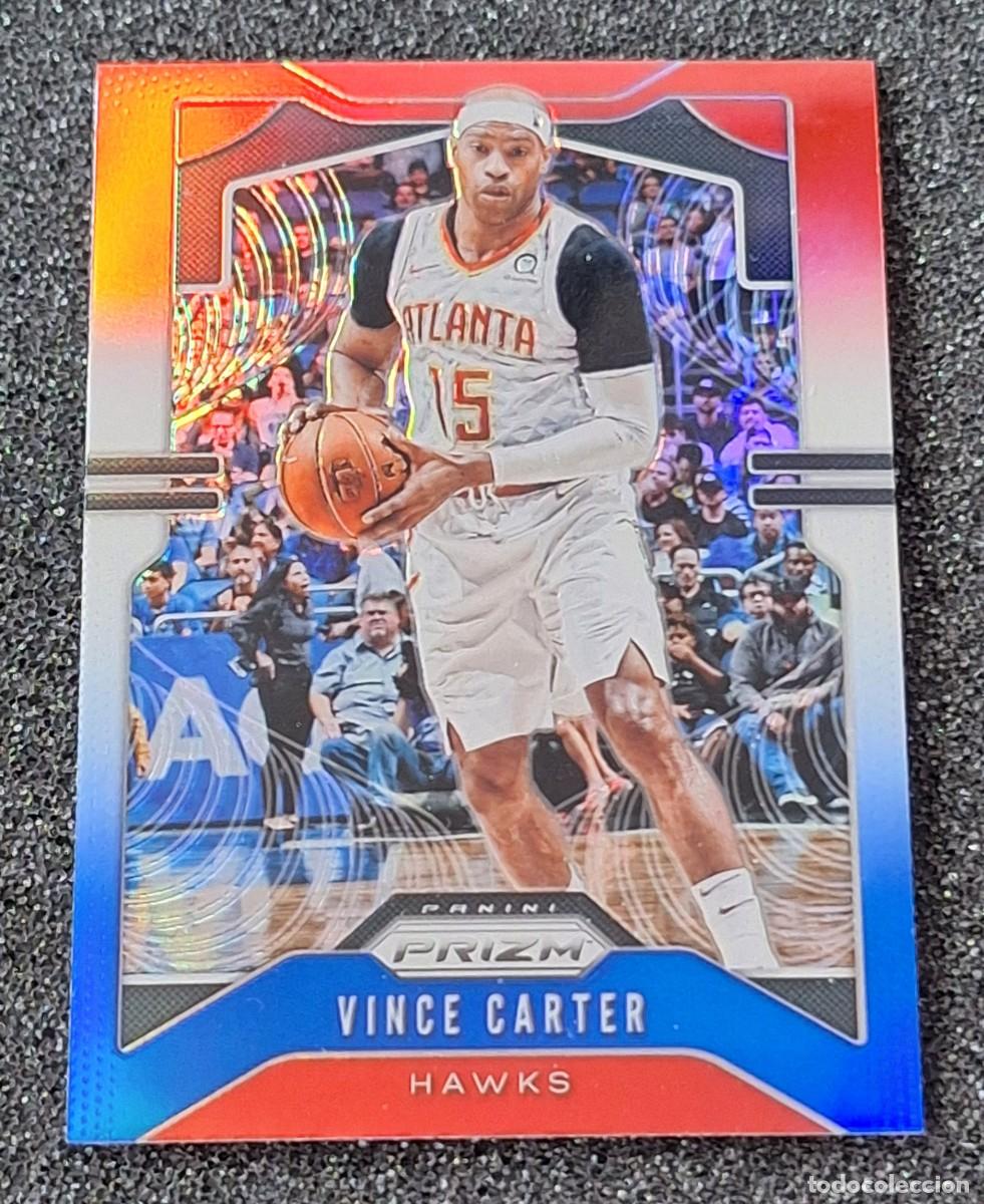 Collezionismo sportivo: Vince Carter Atlanta Hawks Panini Prizm Basketball #33 Red White Blue