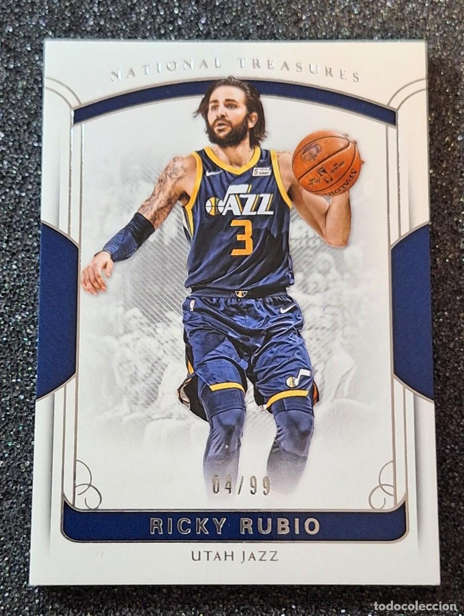 Sammelleidenschaft Sport: Ricky Rubio Utah Jazz Panini National Treasures Basketball #82 04/99