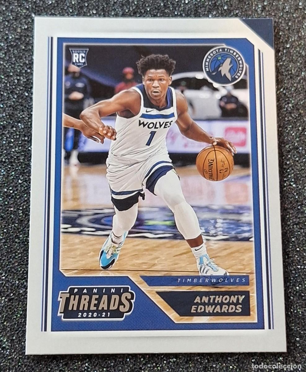 Coleccionismo deportivo: Anthony Edwards Minnesota Timberwolves Panini Threads Basketball Rookie RC #87