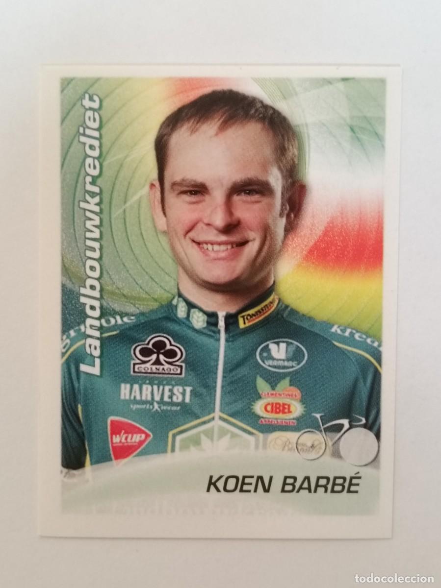 Coleccionismo deportivo: #208 KOEN BARBE (LANDBOUWKREDIET) CICLISMO SPRINT 2010 PANINI
