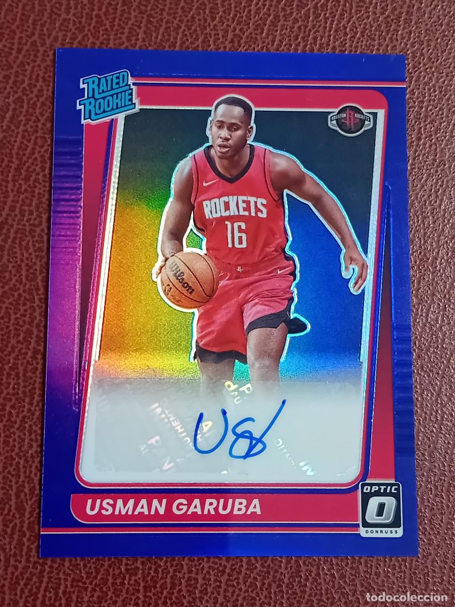 Coleccionismo deportivo: Rookie Card Auto 188 Usman Garuba Donruss Optic 2021-2022 Blue Prizm Parallel