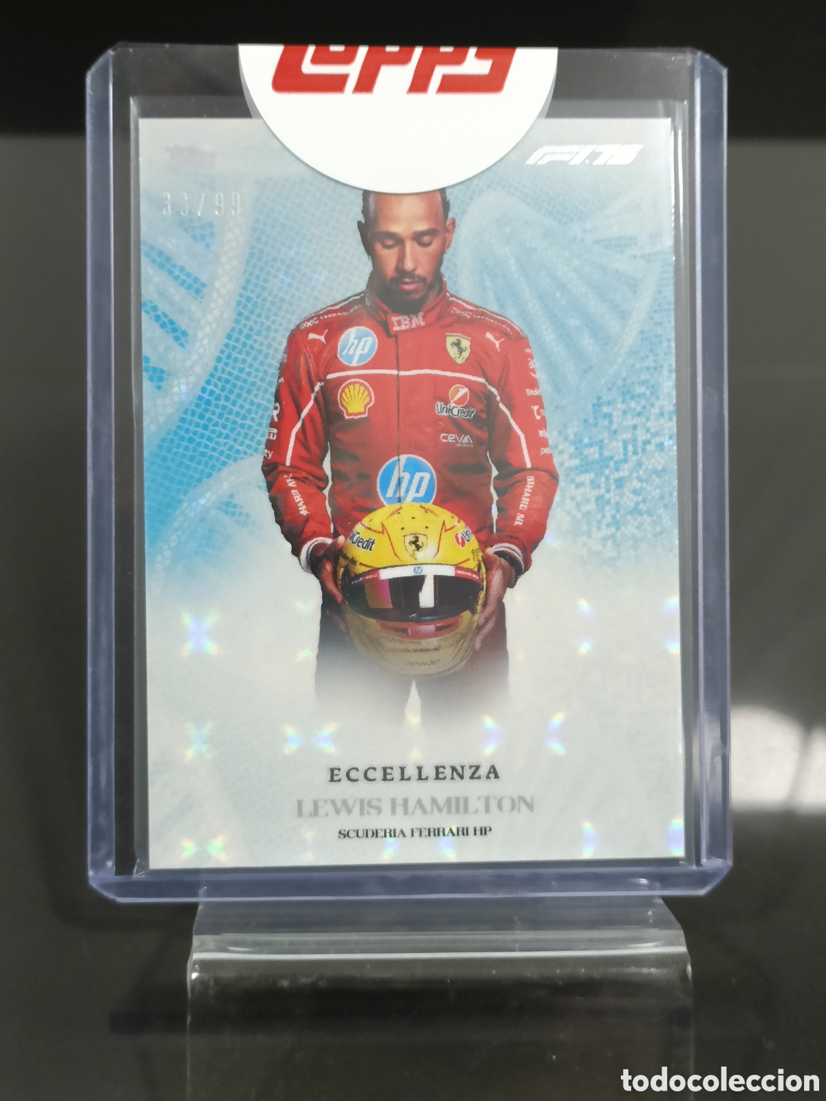 Coleccionismo deportivo: Topps Eccellenza F1 2025 Lewis Hamilton azul /99