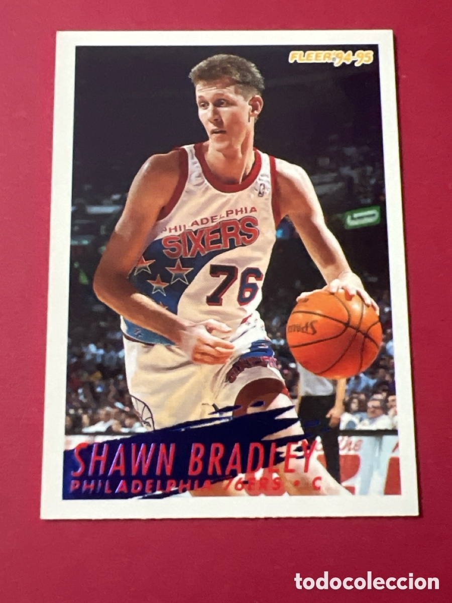 Coleccionismo deportivo: A1145. 1994-95 Fleer #166 Shawn Bradley Philadelphia 76ers Basketball Card
