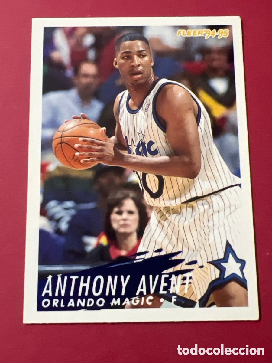 Coleccionismo deportivo: A1185. 1994-95 Fleer Basketball Trading Card #158 - Magic - Anthony Avent (1994)