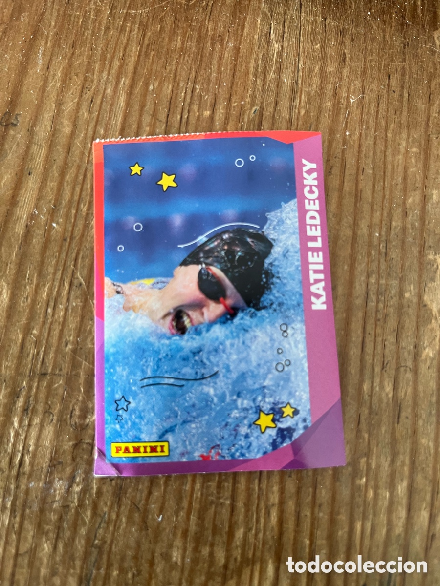Coleccionismo deportivo: R31860 CROMO SIN PEGAR NUNCA PEGADO PANINI FAMILY NADADORA OLIMPICA KATIE LEDECKY