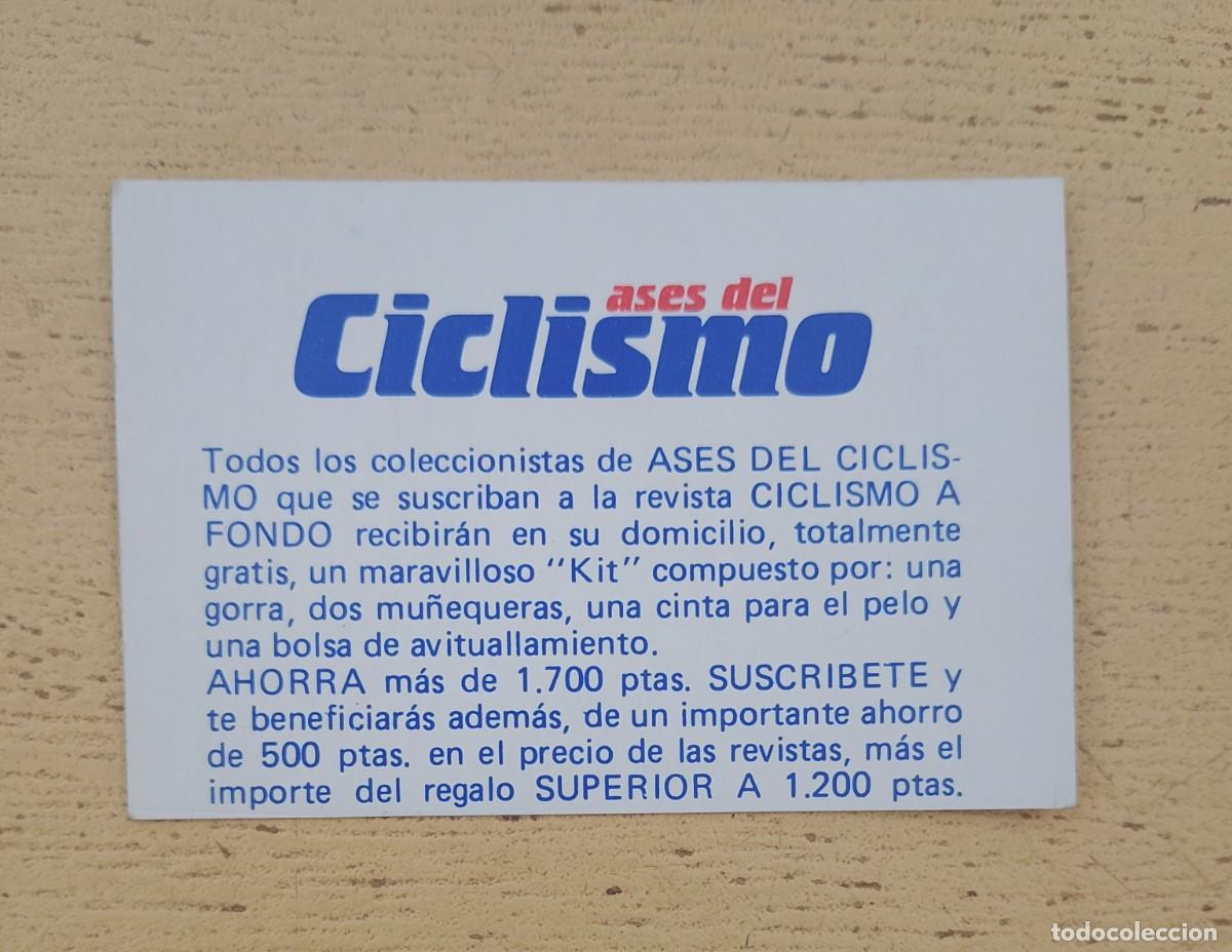Coleccionismo deportivo: Bolet&iacute;n de Suscripci&oacute;n Ciclismo a Fondo, Ases del Ciclismo