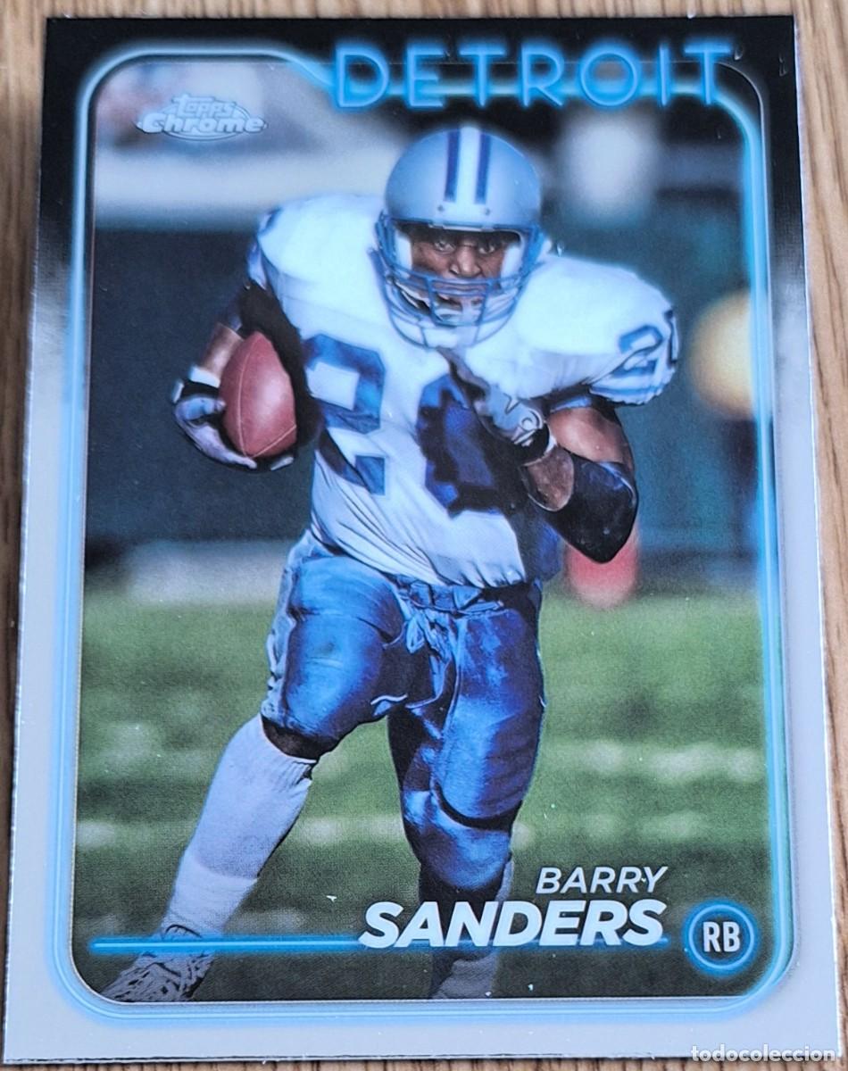 Coleccionismo deportivo: Barry Sanders Detroit Lions Topps Chrome Football NFL