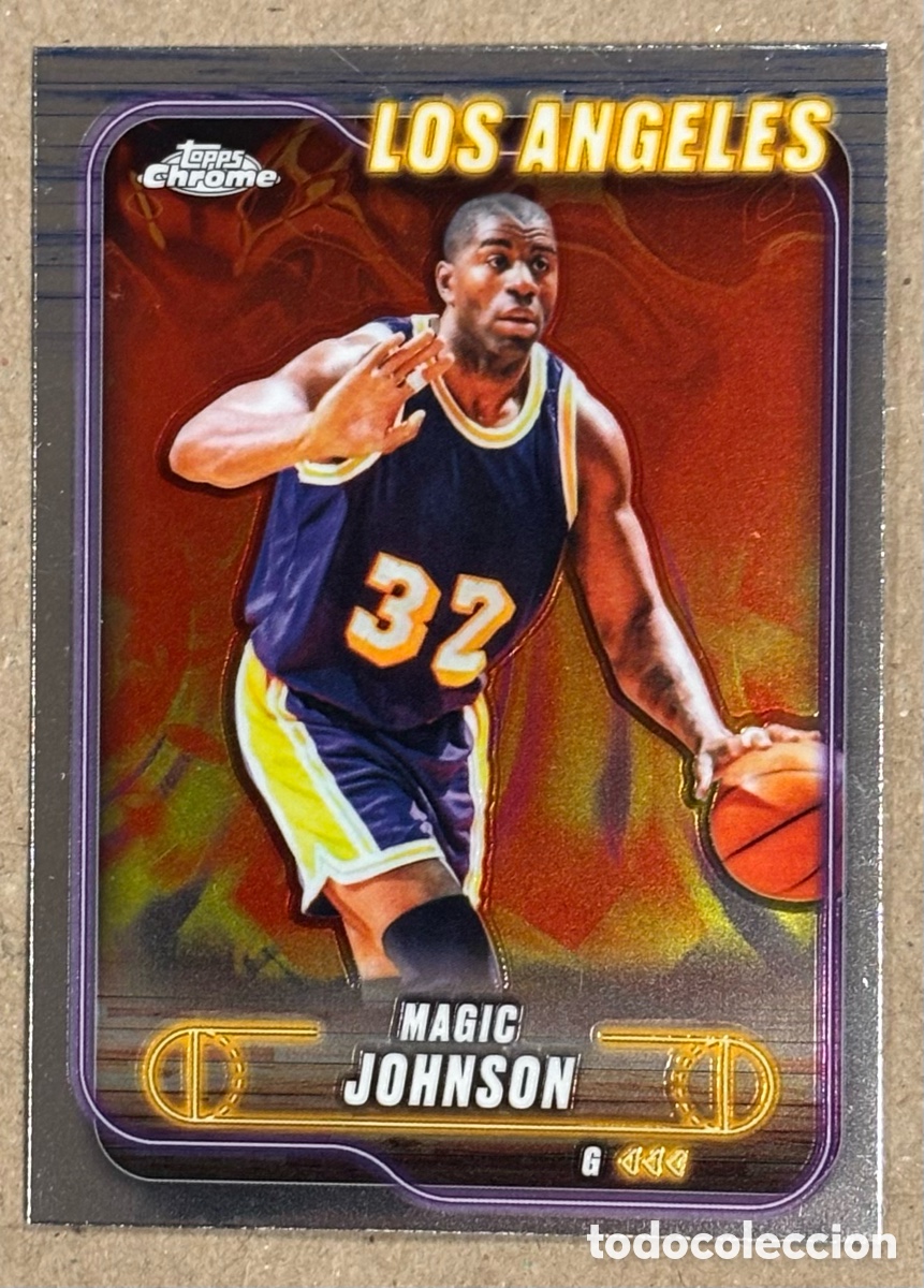 Coleccionismo deportivo: MAGIC JOHNSON (LOS ANGELES LAKERS). TARJETA NBA TOPPS CHROME BASKETBALL 2023/24.