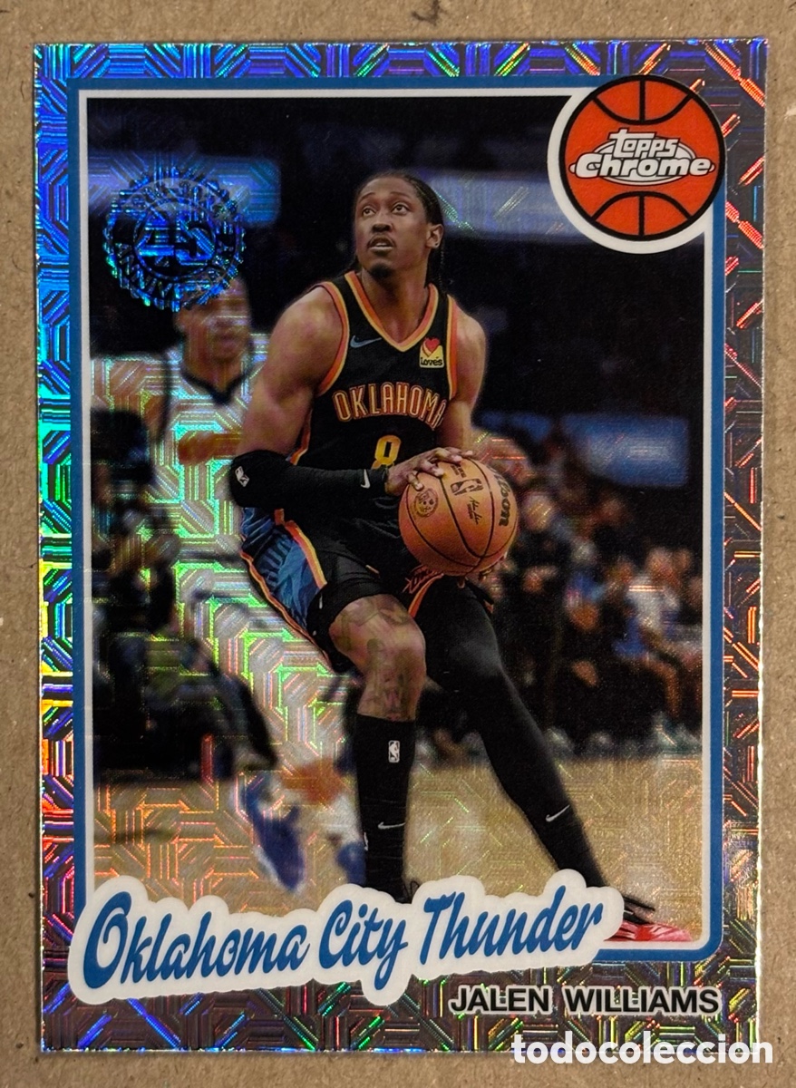 Coleccionismo deportivo: JALEN WILLIAMS (OKLAHOMA CITY THUNDER). CARTA MOJO REFRACTOR #TC-JW NBA TOPPS 1980 CHROME 2025