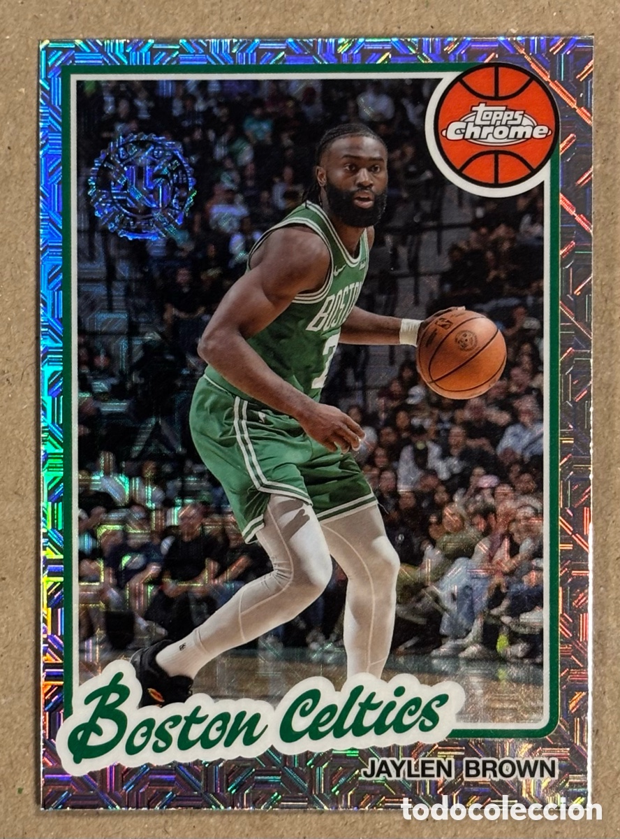 Coleccionismo deportivo: JAYLEN BROWN (BOSTON CELTICS). CARTA MOJO REFRACTOR #TC-JB NBA TOPPS 1980 CHROME 2025.
