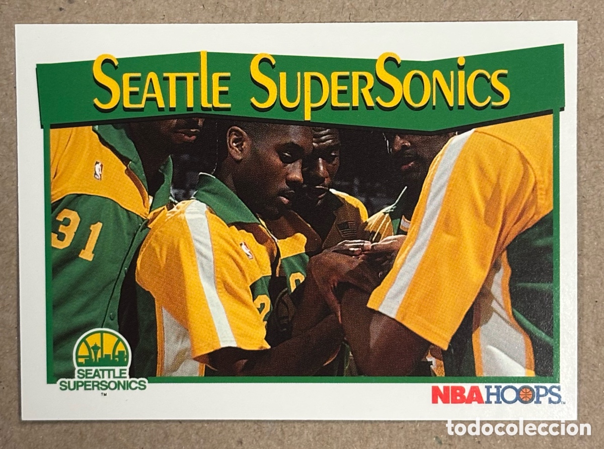 Coleccionismo deportivo: SEATTLE SUPERSONICS. CARTA COLECCI&Oacute;N NBA HOOPS 1991. #298.