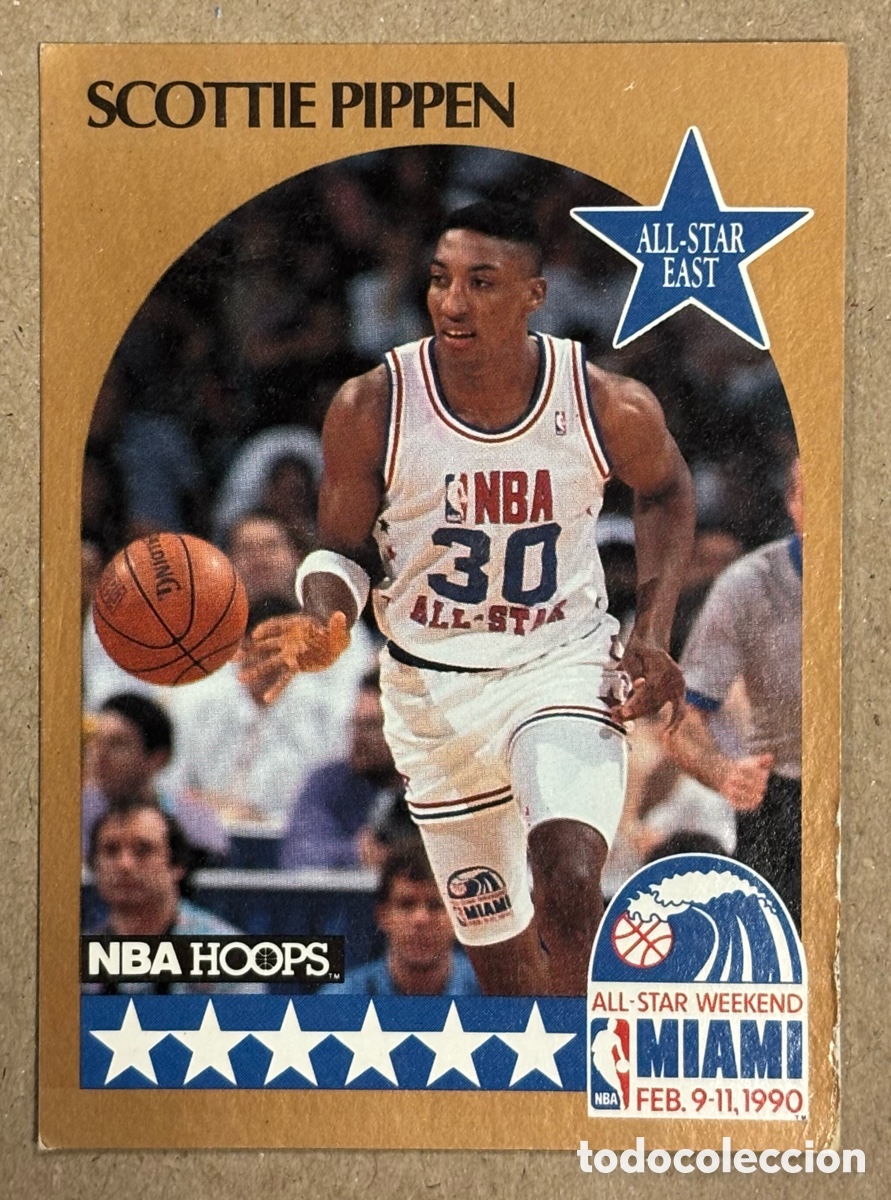 Coleccionismo deportivo: SCOTTIE PIPPEN (CHICAGO BULLS). CARTA ALL STAR GAME COLECCI&Oacute;N NBA HOOPS 1990. #9.