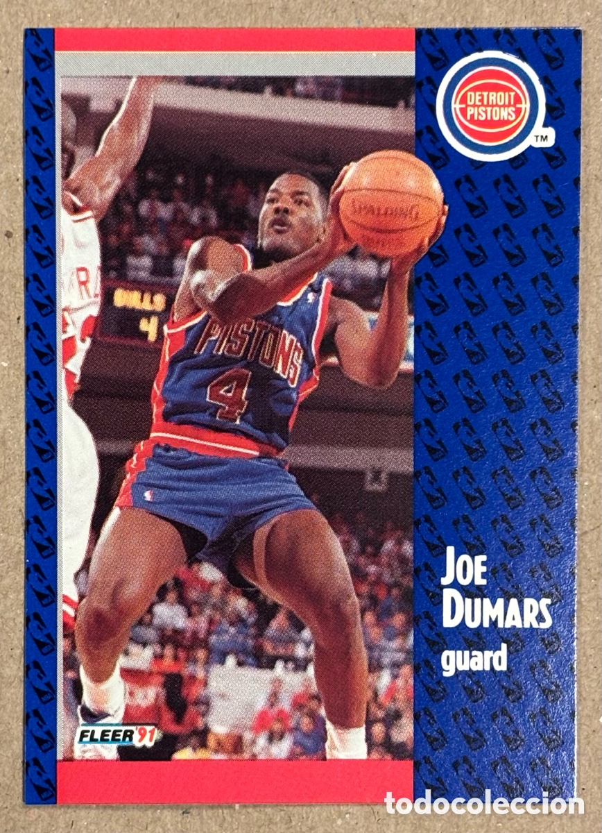 Coleccionismo deportivo: JOE DUMARS (DETROIT PISTONS). CARTA COLECCI&Oacute;N NBA FLEER 1991. #59.