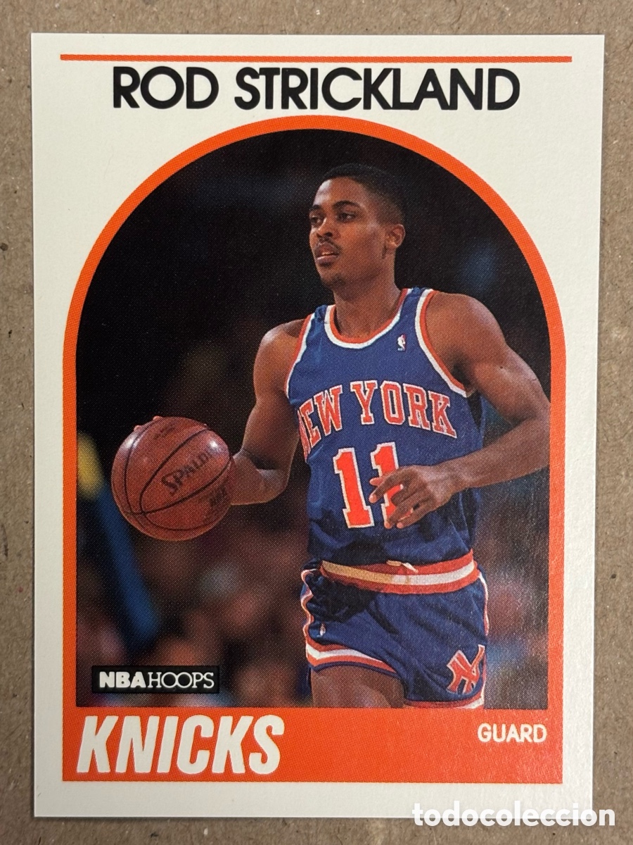 Coleccionismo deportivo: ROD STRICKLAND (NEW YORK KNICKS). CARTA ROOKIE CARD COLECCI&Oacute;N NBA HOOPS 1989. #8.