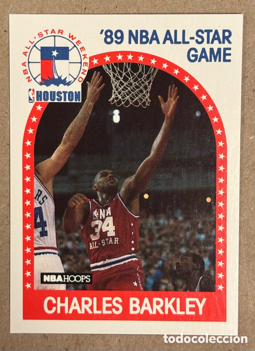 Coleccionismo deportivo: CHARLES BARKLEY (PHILADELPHIA 76ers). CARTA ALL-STAR WEEKEND COLECCI&Oacute;N NBA HOOPS 1989. #96.