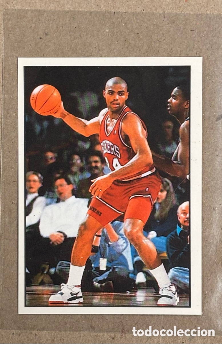 Coleccionismo deportivo: CHARLES BARKLEY (PHILADELPHIA 76ers). CROMO STICKER COLECCI&Oacute;N NBA PANINI 1991 #34.