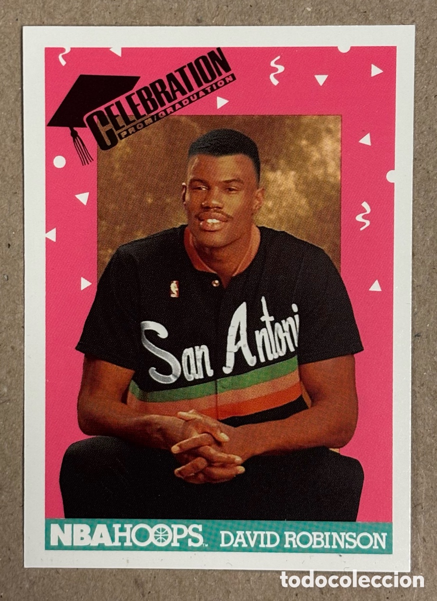 Coleccionismo deportivo: DAVID ROBINSON (SAN ANTONIO SPURS). CARTA CELEBRATION INSERT COLECCI&Oacute;N NBA HOOPS 1991. #327.