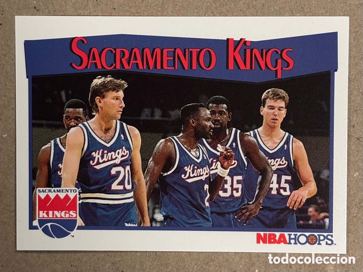 Coleccionismo deportivo: SACRAMENTO KINGS. CARTA COLECCI&Oacute;N NBA HOOPS 1991. #296.