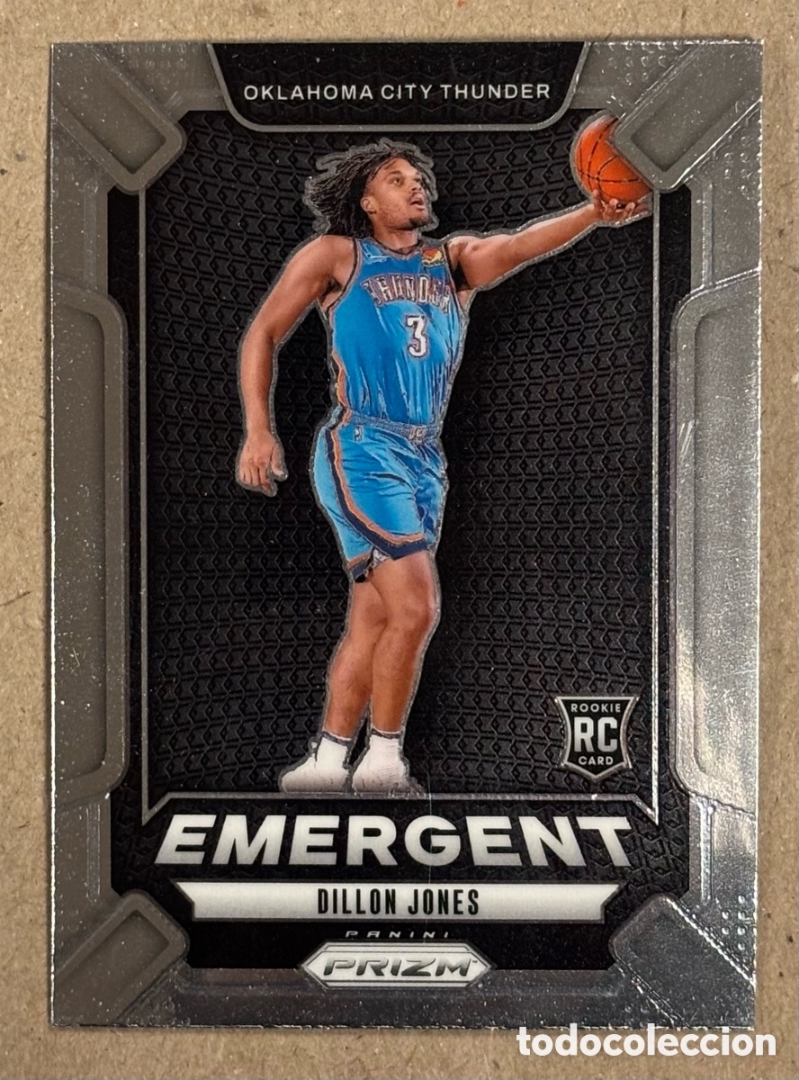 Coleccionismo deportivo: DILLON JONES (OKC). CARTA ROOKIE CARD COLECCI&Oacute;N NBA PANINI PRIMZ EMERGENT 2024. #11.