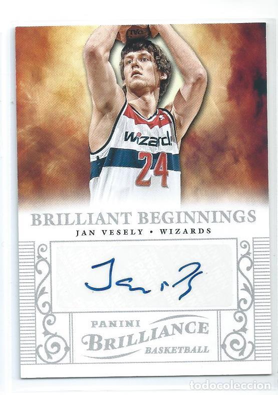 Coleccionismo deportivo: NBA PANINI BRILLIANCE BASKETBALL 2012/13 : AUTOGRAFO ORIGINAL JAN VESELY (FC BARCELONA)