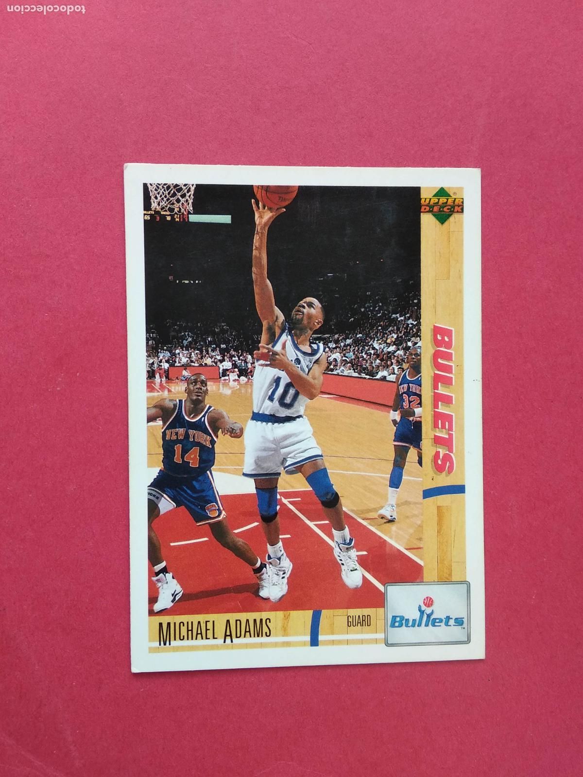 Coleccionismo deportivo: UPPER DECK NBA BASKETBALL 91 92 1991 1992 CROMO N&ordm; 103 MICHAEL ADAMS BULLETS