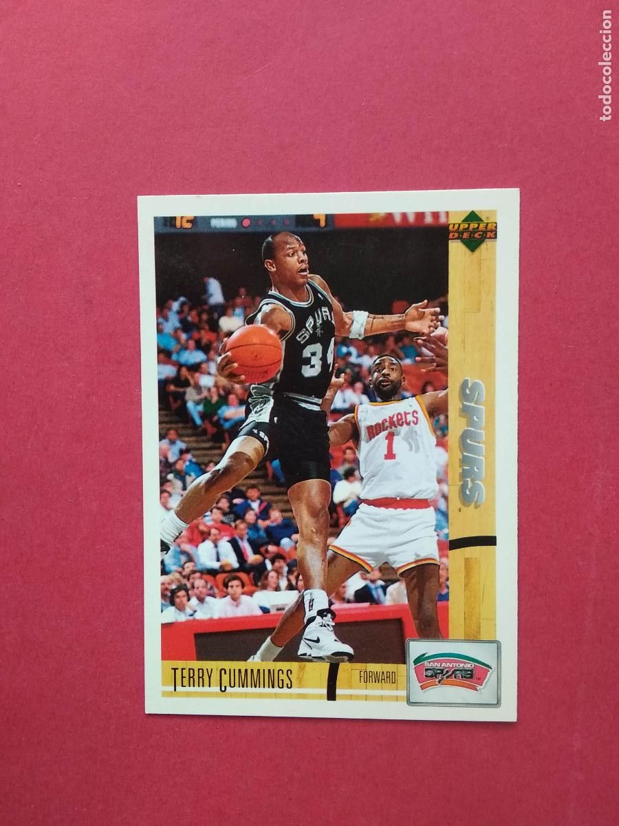 Coleccionismo deportivo: CROMOS UPPER DECK NBA 91 92 1991 1992 CROMO N&ordm; 91 TERRY CUMMINGS SAN ANTONIO SPURS