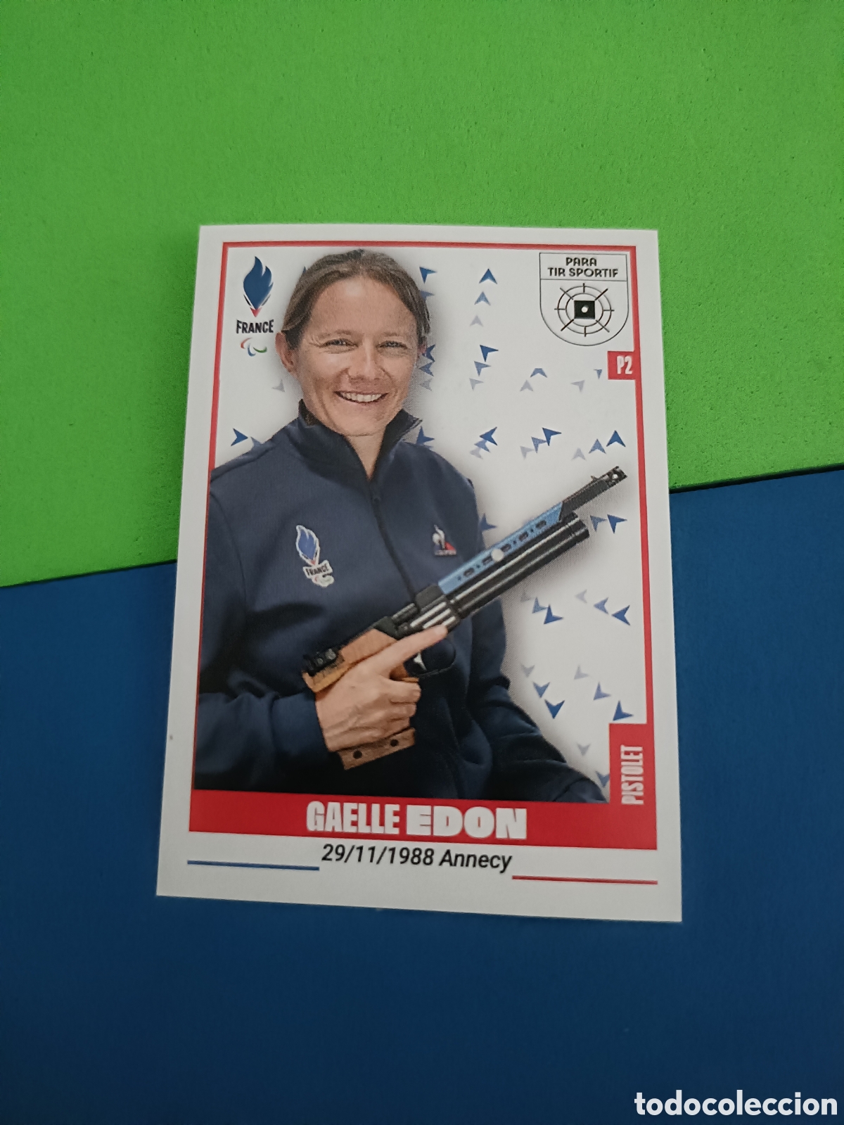 Coleccionismo deportivo: 346 Gaelle Edon - Panini Equipe de France Olympique & Paral&iacute;mque