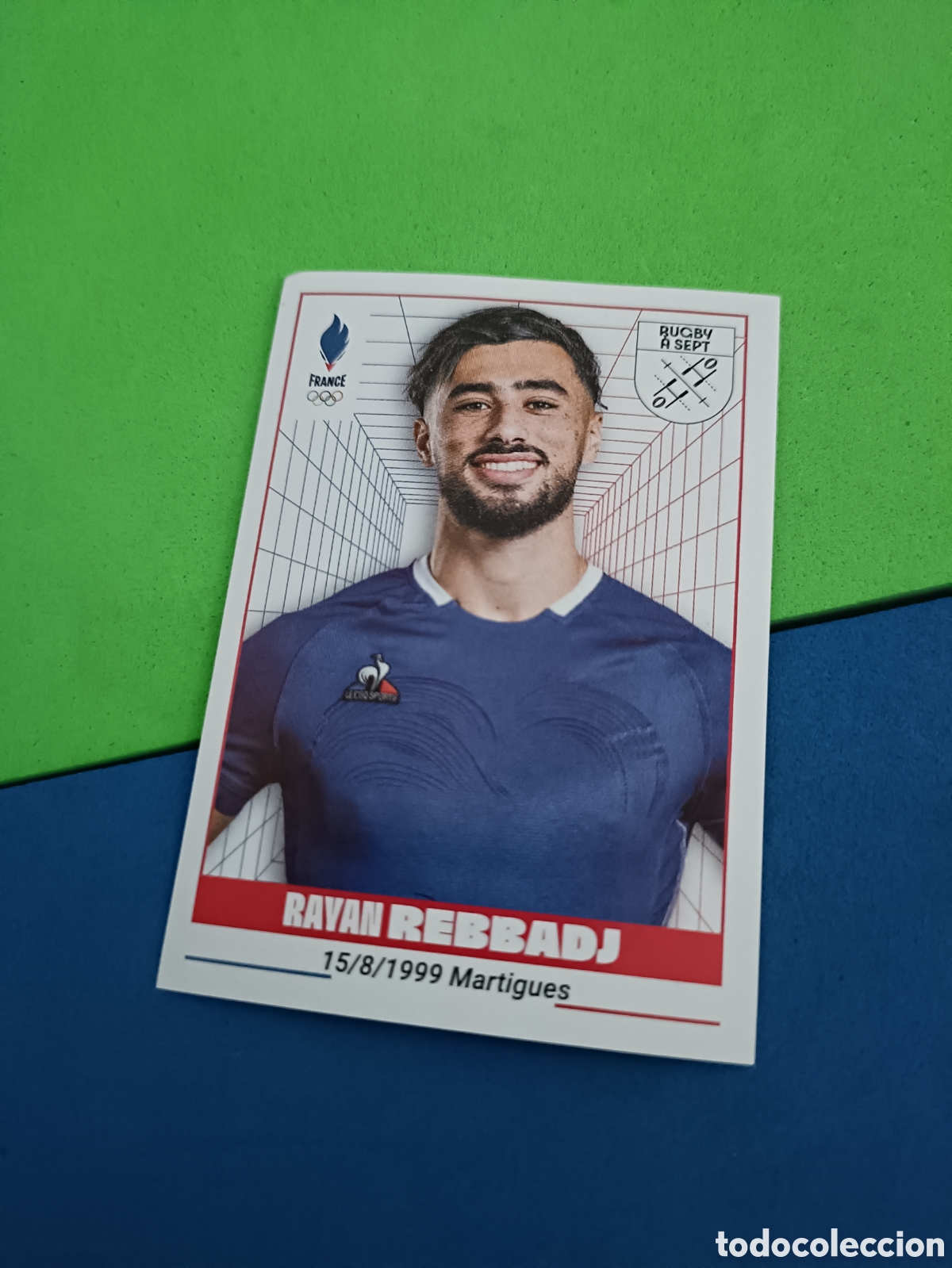 Coleccionismo deportivo: 250 Rayan Rebbadj - Panini Equipe de France Olympique & Paral&iacute;mque