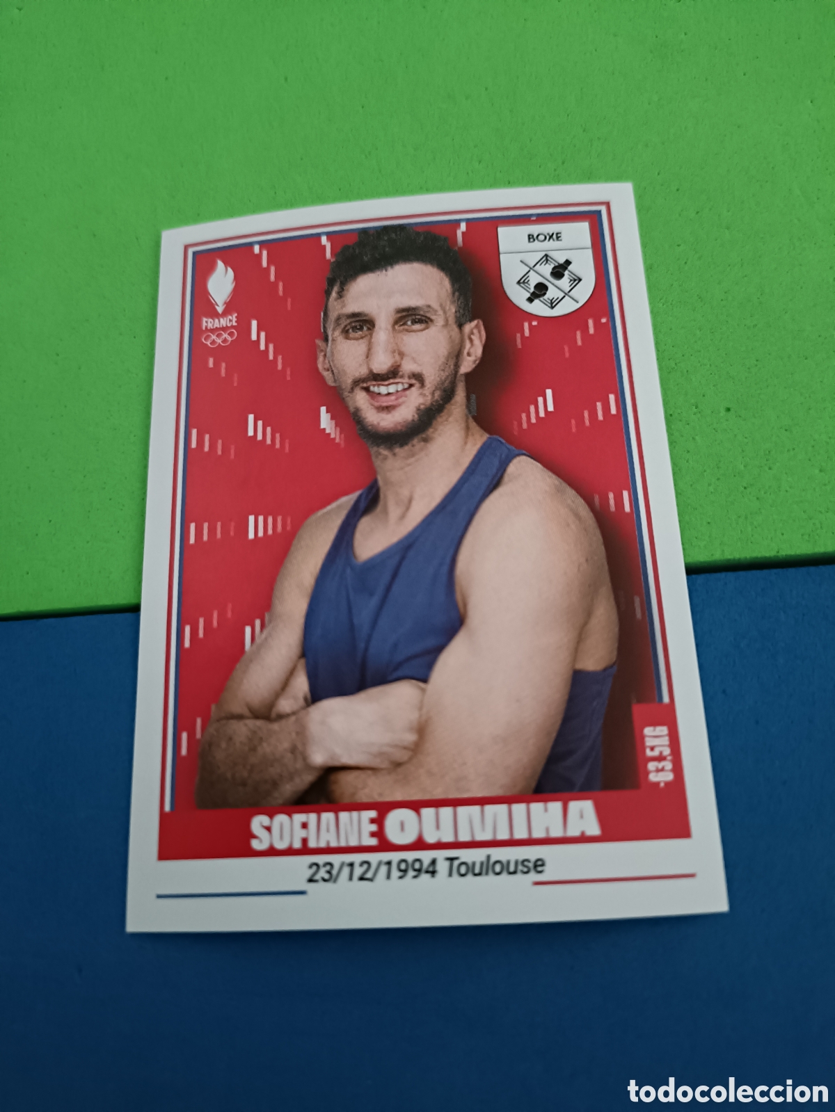 Coleccionismo deportivo: 98 Sofiane Oumina - Panini Equipe de France Olympique & Paral&iacute;mque