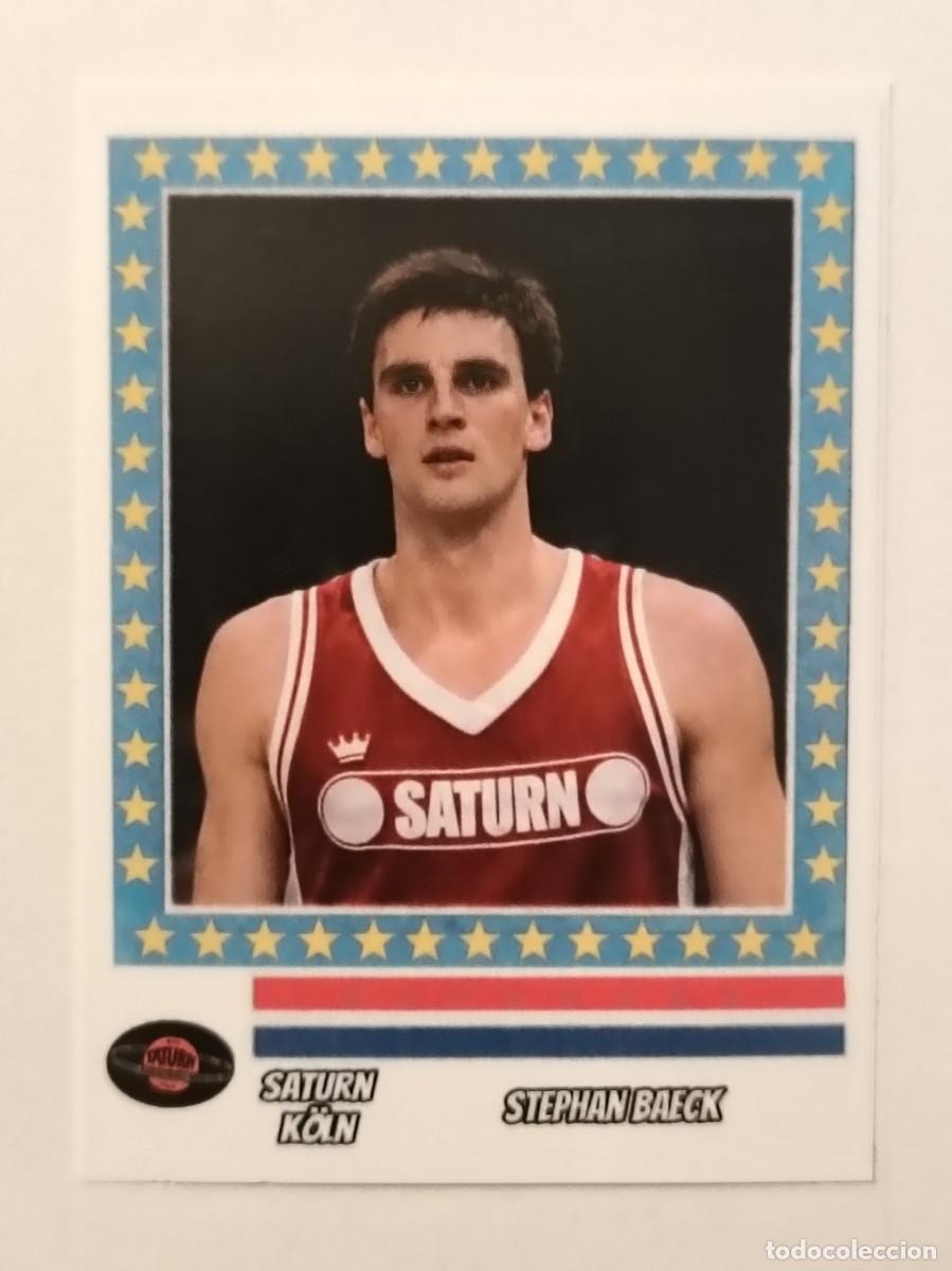 Sammelleidenschaft Sport: STEPHAN BAECK (SATURN KOLN) COPA DE EUROPA 87/88 BALONCESTO