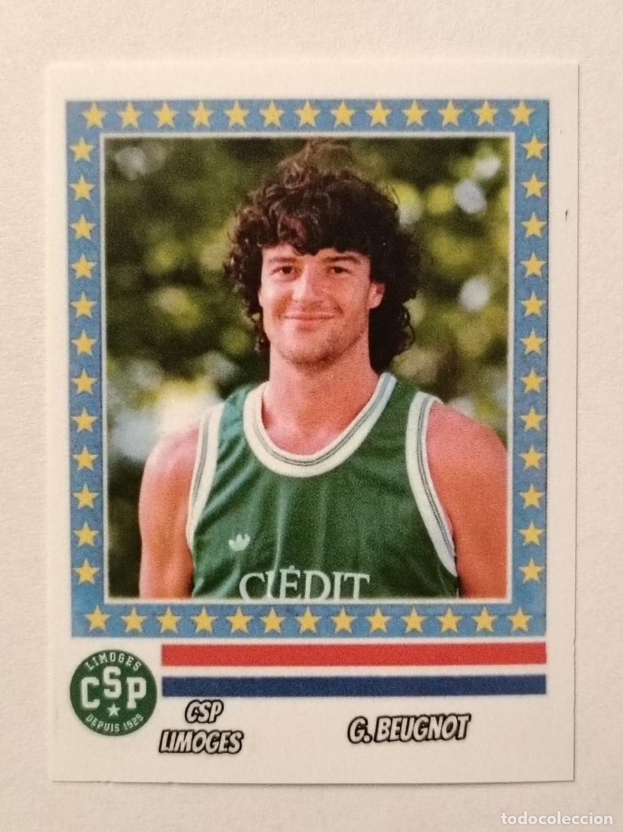Coleccionismo deportivo: G. BEUGNOT (C.S.P. LIMOGES) RECOPA DE EUROPA 87/88 BALONCESTO
