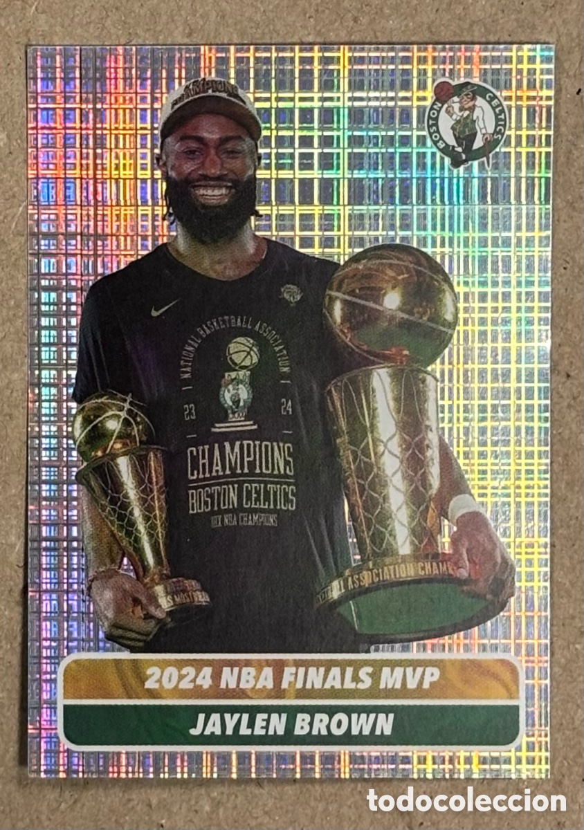 Coleccionismo deportivo: JAYLEN BROWN (BOSTON CELTICS). CROMO STICKER 2024 NBA MVP FINALS PANINI MBA STICKERS 2024/25.