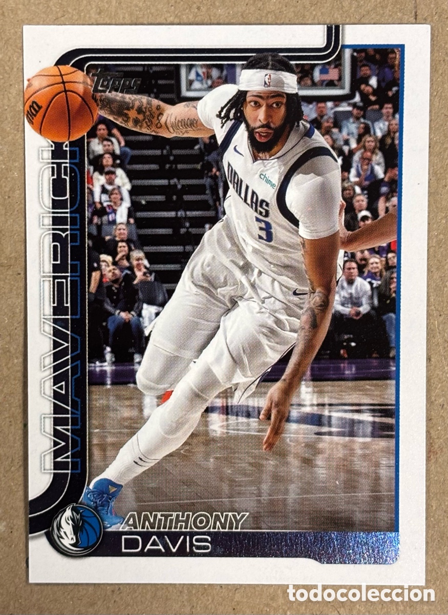 Coleccionismo deportivo: ANTHONY DAVIS (DALLAS MAVERICKS). CARTA TOPPS NBA BASKETBALL 2025/26. #169.