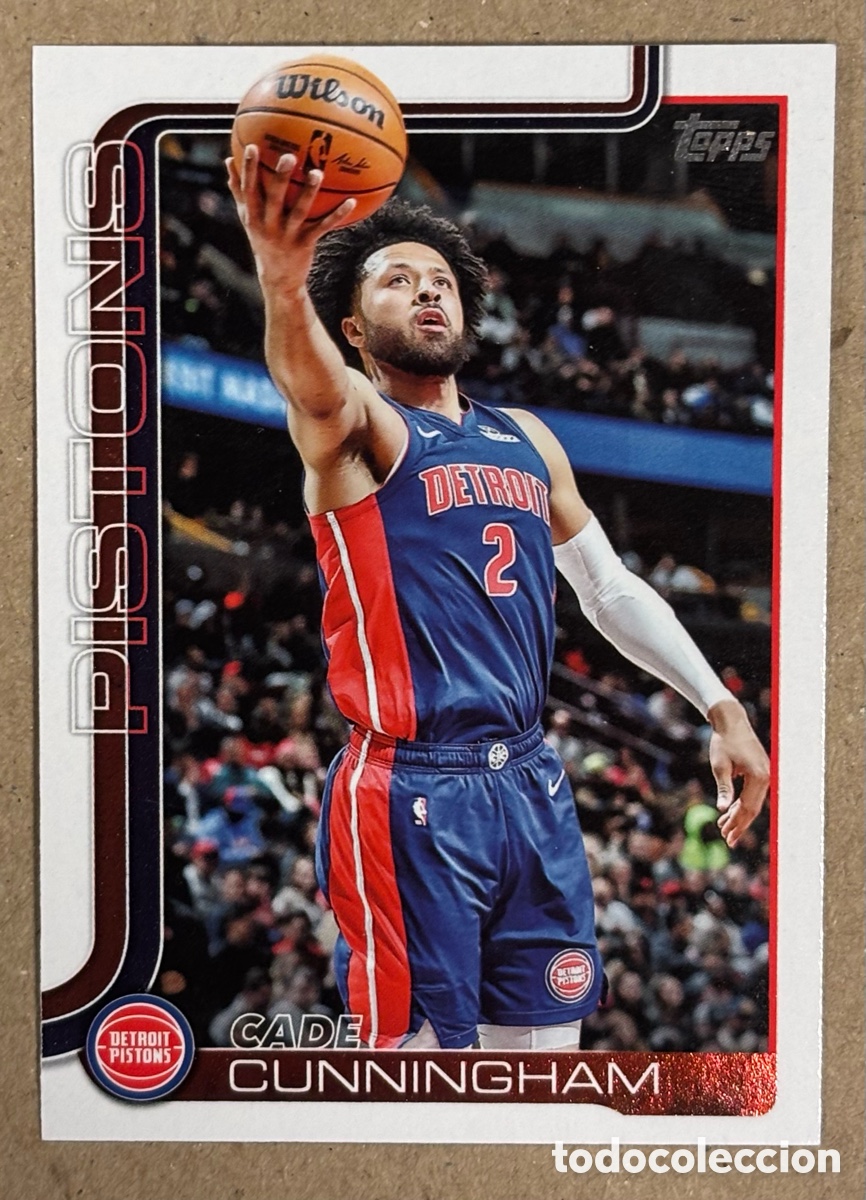 Coleccionismo deportivo: CADE CUNNINGHAM (DETROIT PISTONS). CARTA TOPPS NBA BASKETBALL 2025/26. #40.