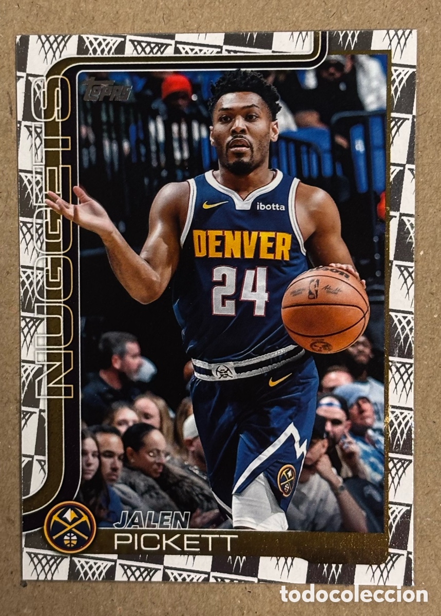 Coleccionismo deportivo: JALEN PICKETT (DENVER NUGGETS). CARTA TEAM BORDER INSERT TOPPS NBA BASKETBALL 2025/26. #107.
