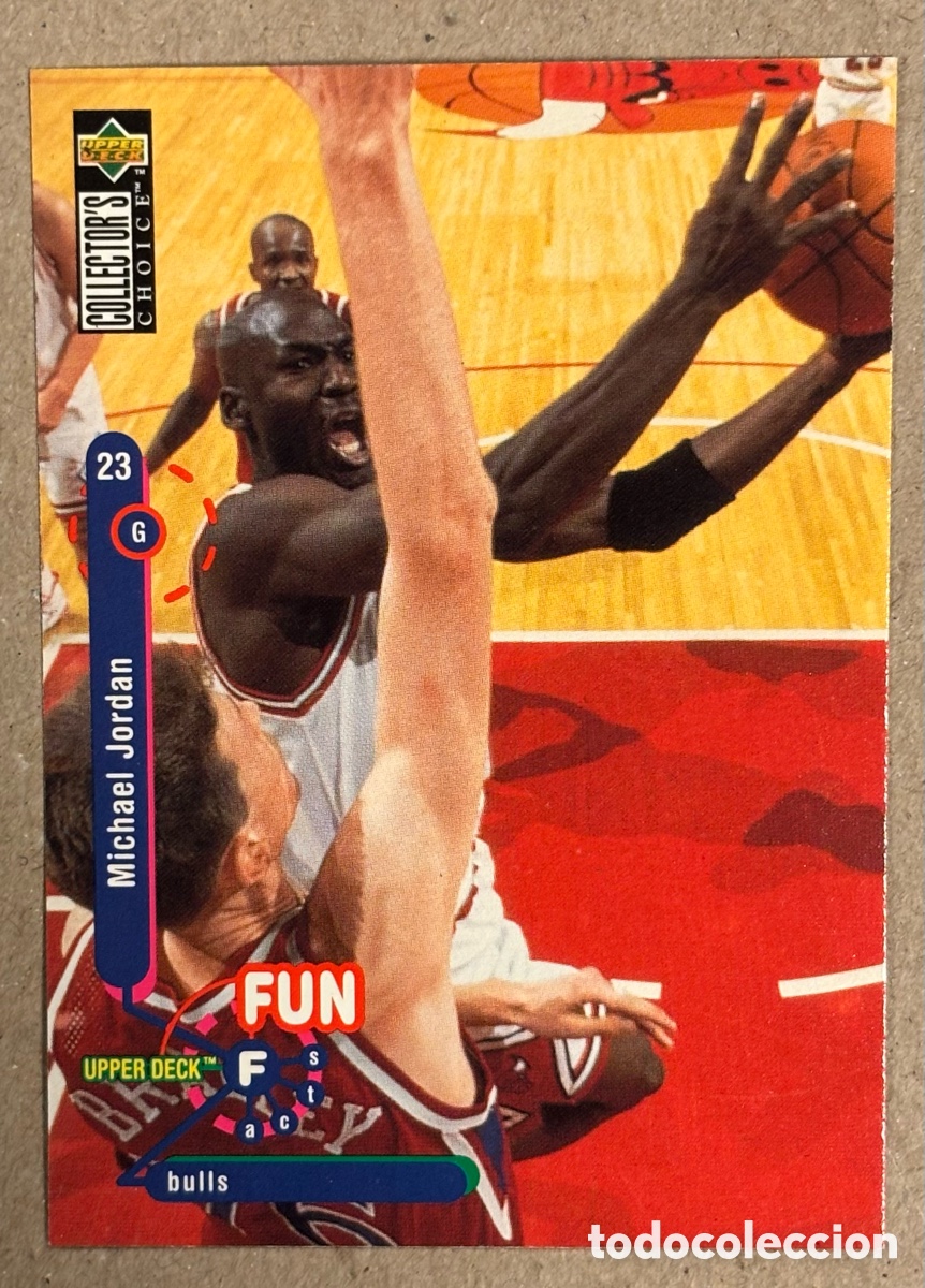Coleccionismo deportivo: MICHAELJORDAN (CHICAGO BULLS). CARTA FUN FACTS UPPER DECK COLLECTORS 1995-96. #169.