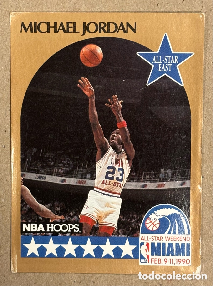 Coleccionismo deportivo: MICHAELJORDAN (CHICAGO BULLS). CARTA ALL STAR EAST NBA HOPPS 1990/91. #210.