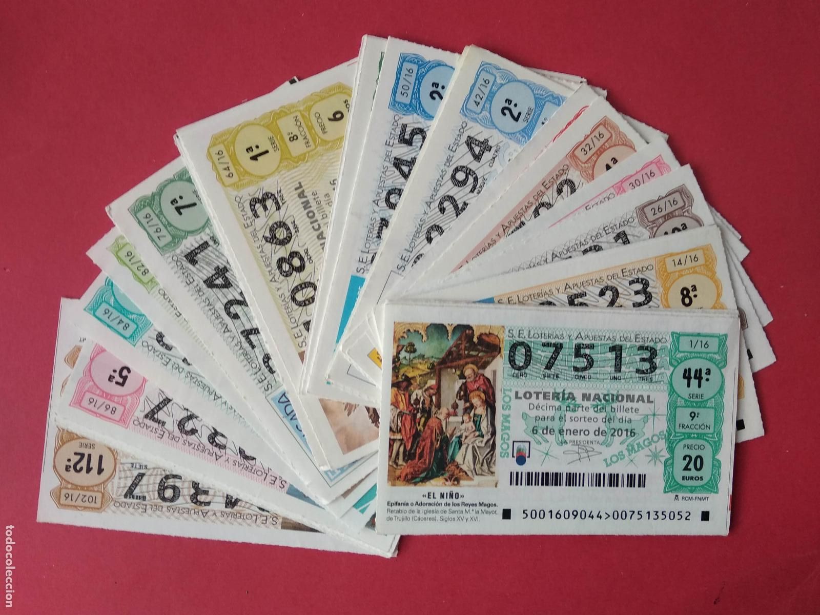 Coleccionismo deportivo: LOTERIA NACIONAL DE LOS SABADOS A&Ntilde;O 2016 COMPLETO