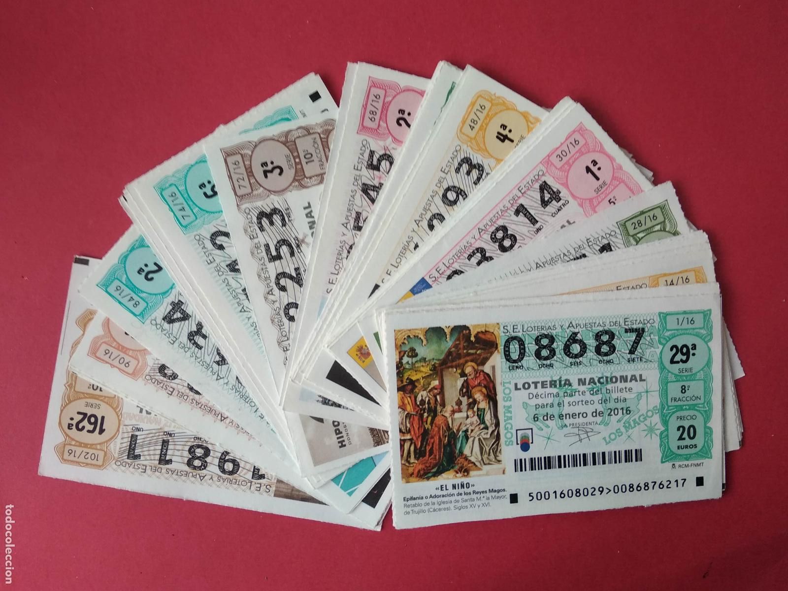 Coleccionismo deportivo: LOTERIA NACIONAL DE LOS SABADOS A&Ntilde;O 2016 COMPLETO