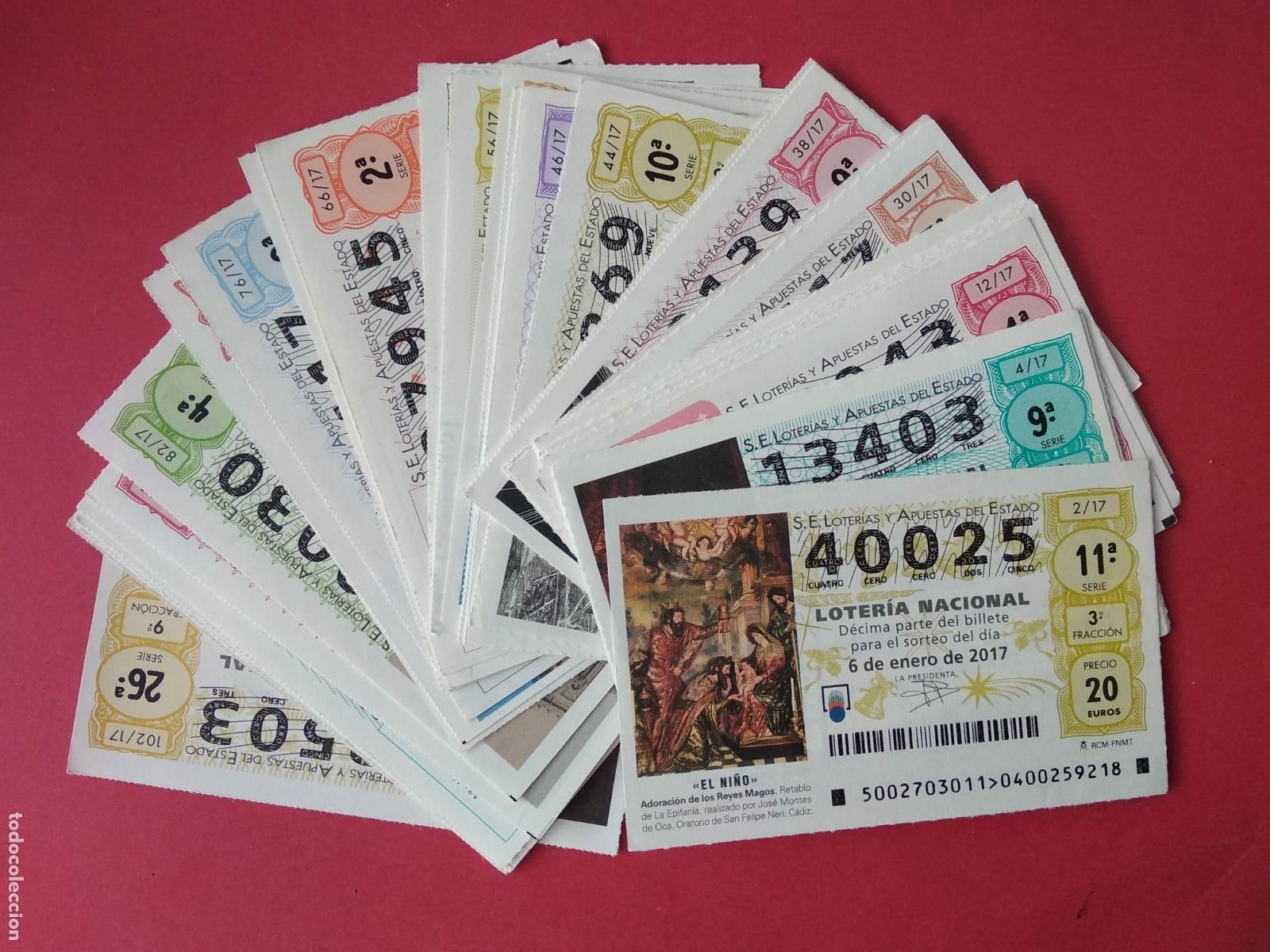 Coleccionismo deportivo: LOTERIA NACIONAL DE LOS SABADOS A&Ntilde;O 2017 COMPLETO