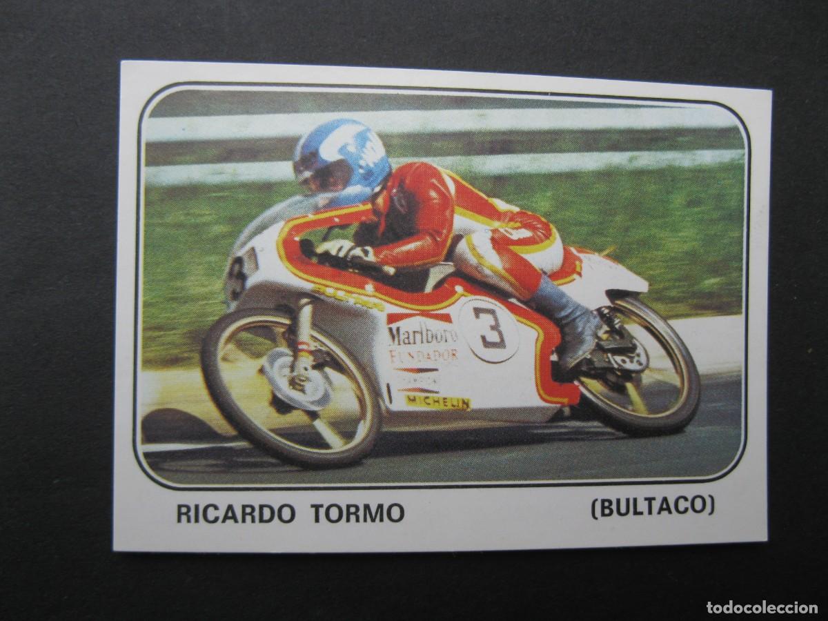 Coleccionismo deportivo: MOTO SPORT - CROMO N&ordm; 75 - RICARDO TORMO (BULTACO) - PANINI - NUNCA PEGADO.