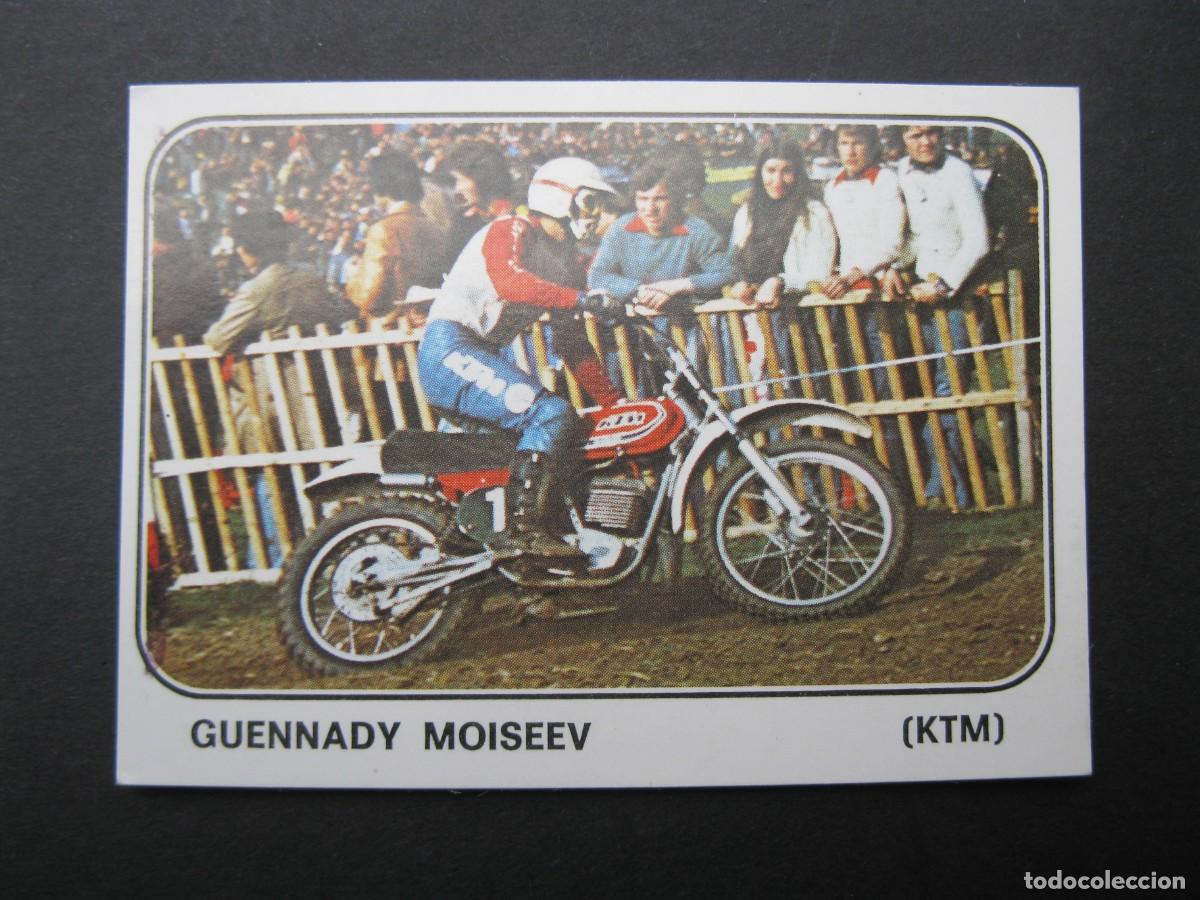 Coleccionismo deportivo: MOTO SPORT - CROMO N&ordm; 184 - GUENNADY MOISEEV (KTM) - PANINI - NUNCA PEGADO.