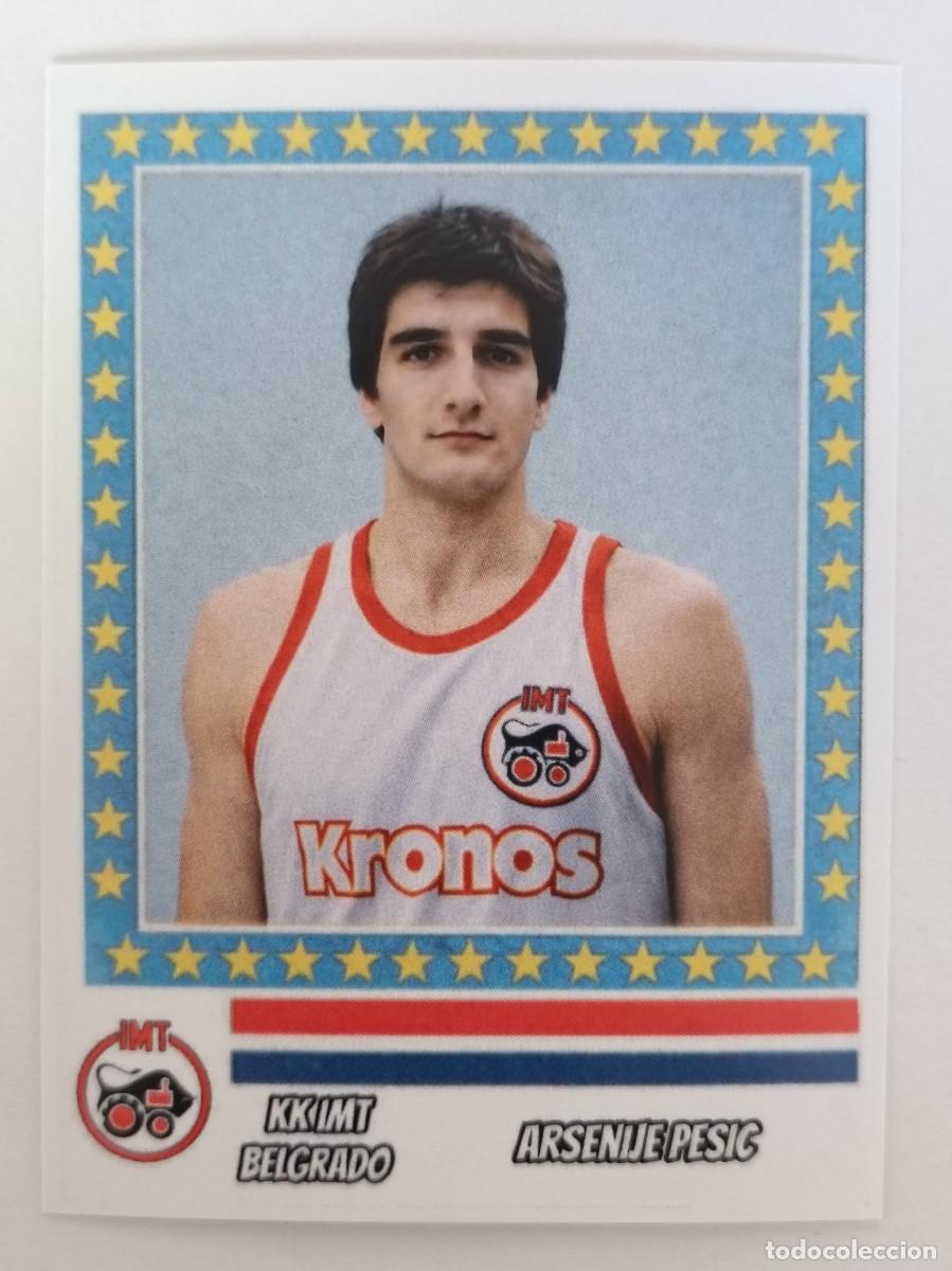 Coleccionismo deportivo: ARSENIJE PESIC (K.K. IMET BELGRADO) RECOPA DE EUROPA 87/88 BALONCESTO