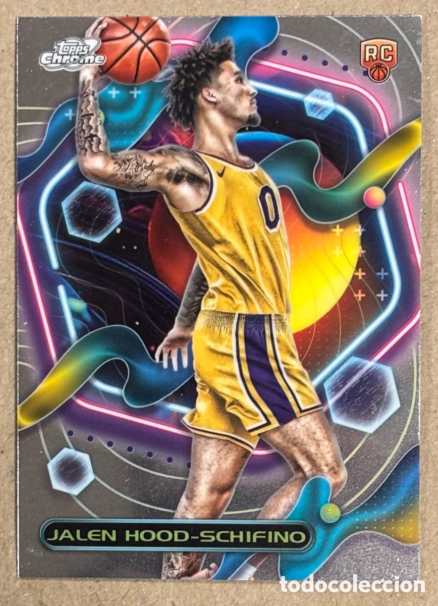 Coleccionismo deportivo: JALEN HOOD SCHIFINO (LOS ANGELES LALWRS). TARJETA ROOKIE CARD NBA TOPPS COSMIC CHROME BASKETBALL
