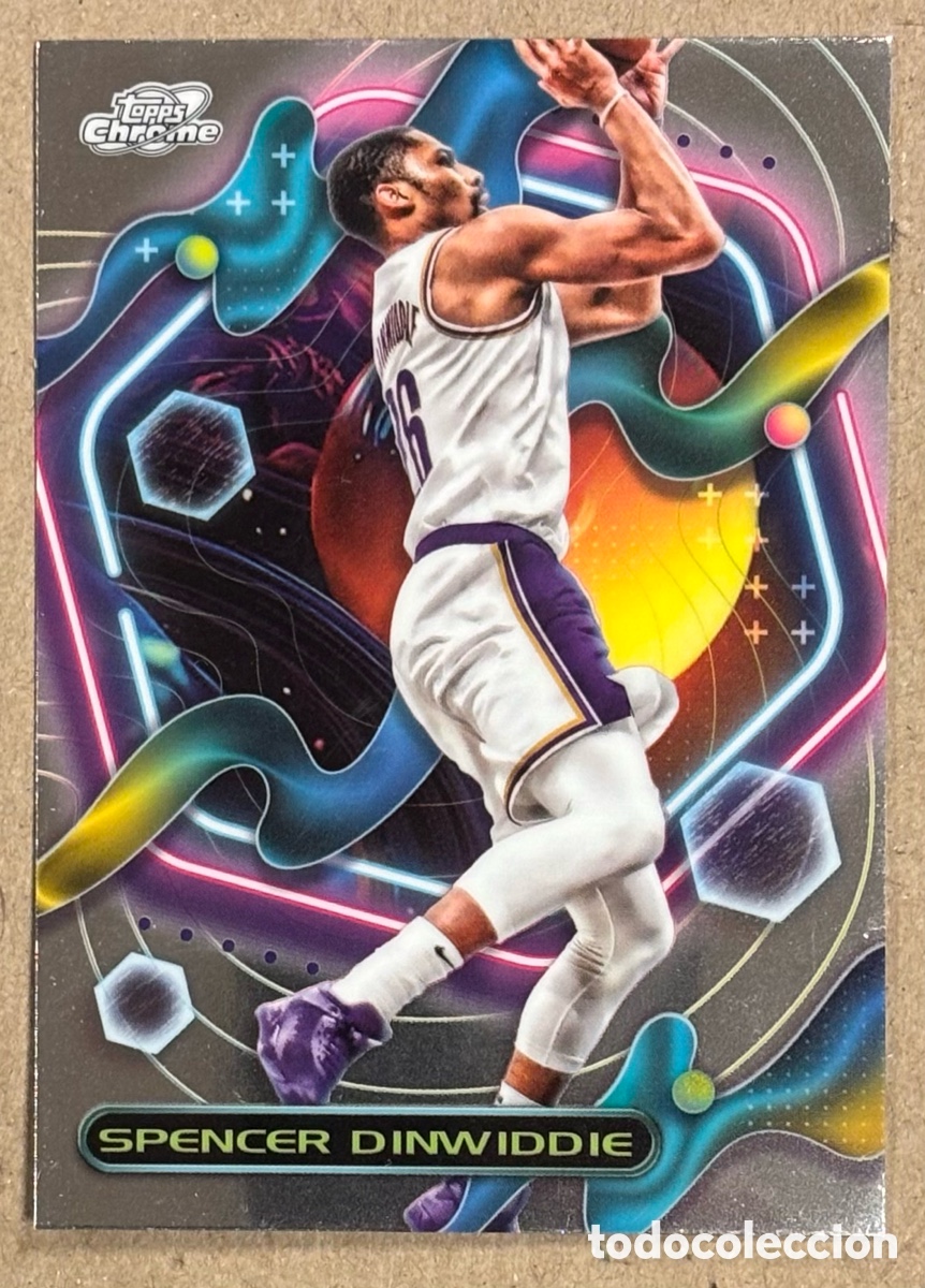 Coleccionismo deportivo: SPENCER DINWIDDIE (LOS ANGELES LAKERS). TARJETA NBA TOPPS COSMIC CHROME BASKETBALL. #15