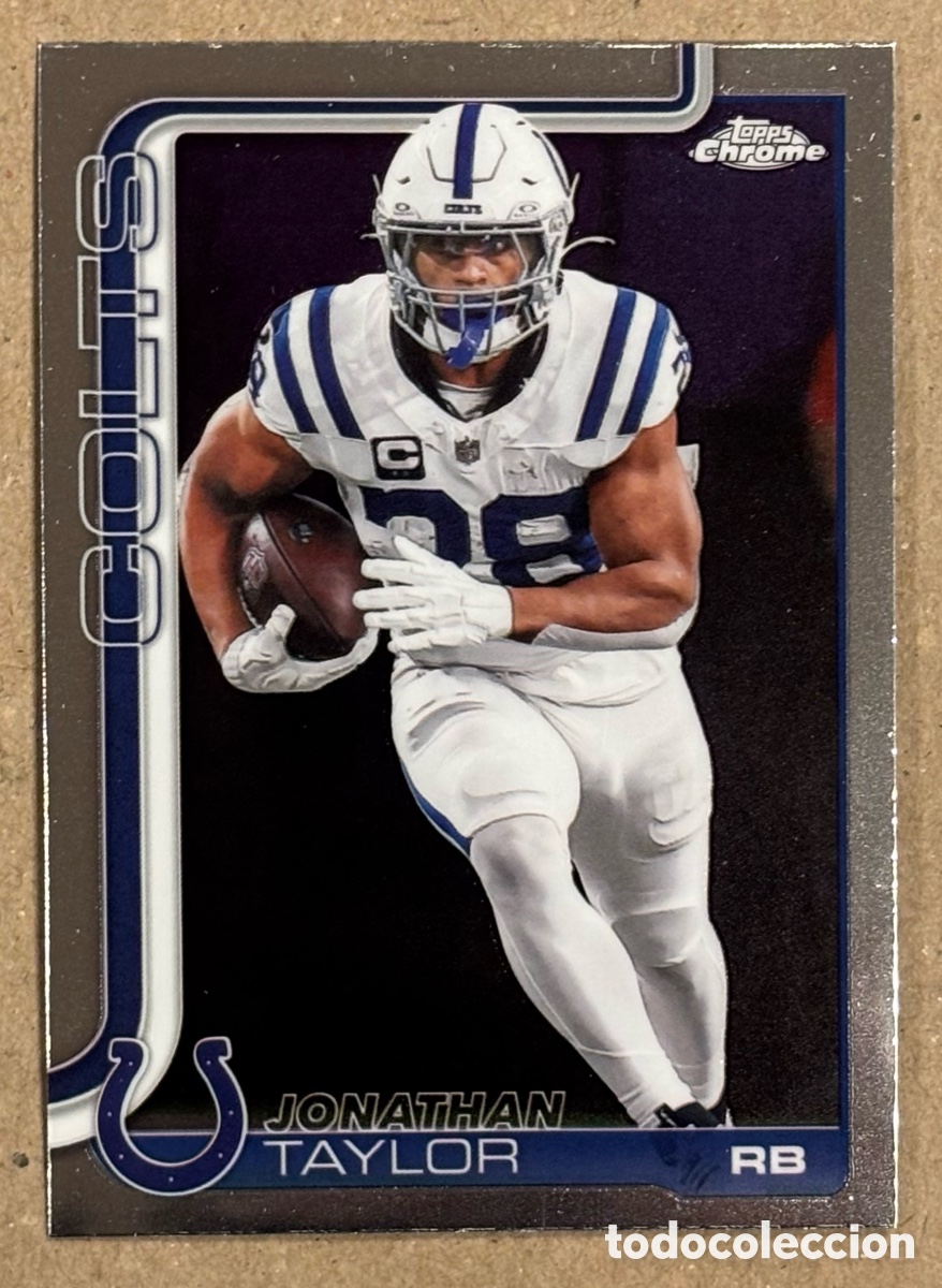 Coleccionismo deportivo: JONATHAN TAYLOR (INDIANAPOLIS COLTS). CARTA NFL TOPPS CHROME 2025. #130.