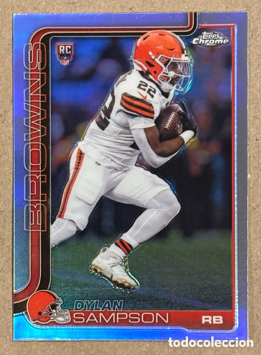 Coleccionismo deportivo: DYLAN SAMPSON (CLEVELAND BROWNS). CARTA ROOKIE CARD NFL TOPPS CHROME 2025. #308.